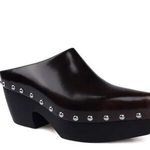 ZIGI  Richelie Leather Mules - Brown Sz 6